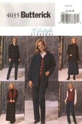 4035 EZ JACKET, VEST, A-SKIRT,PANTS PATTERN 14-18